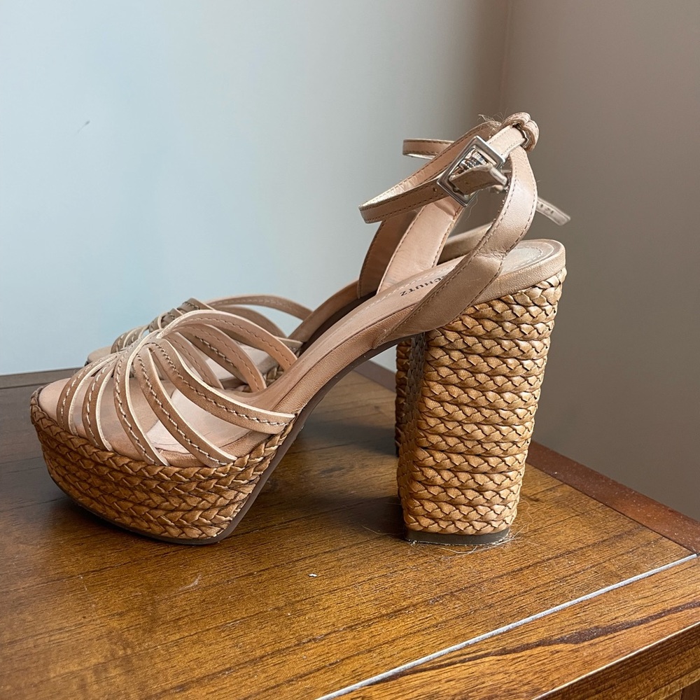 Schutz Hortencia Raffia heels